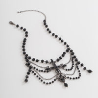 Thumbnail for Gothic Layered Cross Pendant Crystal Chain Choker Necklace