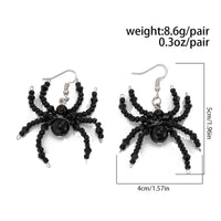 Thumbnail for Gothic Layered Crystal Beaded Spider Necklace Earrings