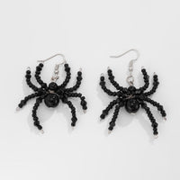 Thumbnail for Gothic Layered Crystal Beaded Spider Necklace Earrings