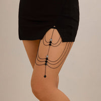 Thumbnail for Gothic Layered Sequin Charm Elastic Thigh Leg Chain - ArtGalleryZen