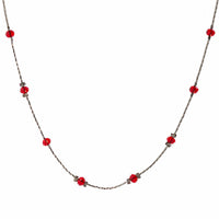 Thumbnail for Gothic Red Rhinestone Choker Necklace - ArtGalleryZen