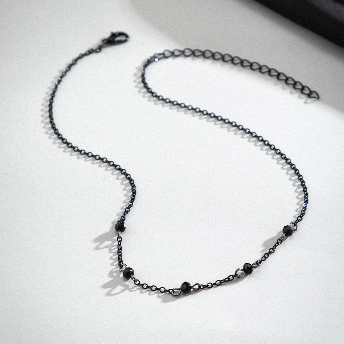 Gothic Rhinestone Cable Chain Necklace - ArtGalleryZen