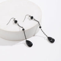 Thumbnail for Gothic Rhinestone Waterdrop Dangle Earrings - ArtGalleryZen