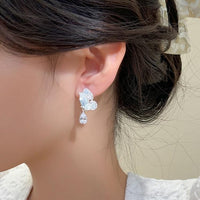 Thumbnail for Gradient Crystal Stone Inlaid Rhinestone Dangle Butterfly Earrings - ArtGalleryZen