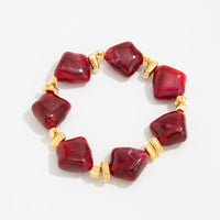 Thumbnail for Gradient Irregular Resin Beaded Necklace Bracelet - ArtGalleryZen