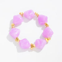 Thumbnail for Gradient Irregular Resin Beaded Necklace Bracelet - ArtGalleryZen