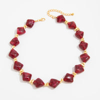 Thumbnail for Gradient Irregular Resin Beaded Necklace Bracelet - ArtGalleryZen