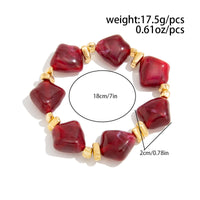 Thumbnail for Gradient Irregular Resin Beaded Necklace Bracelet - ArtGalleryZen