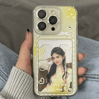Thumbnail for Gradient Transparent Kpop Photocard Polaroid iPhone Case - ArtGalleryZen