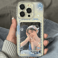 Thumbnail for Gradient Transparent Kpop Photocard Polaroid iPhone Case - ArtGalleryZen