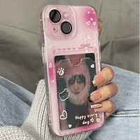 Thumbnail for Gradient Transparent Kpop Photocard Polaroid iPhone Case - ArtGalleryZen