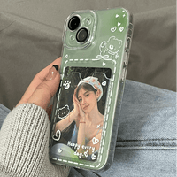 Thumbnail for Gradient Transparent Kpop Photocard Polaroid iPhone Case