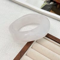 Thumbnail for Green Silver Foil Square Resin Bangle Bracelet - ArtGalleryZen