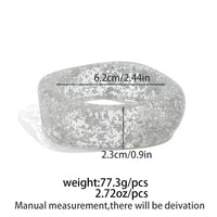 Thumbnail for Green Silver Foil Square Resin Bangle Bracelet - ArtGalleryZen