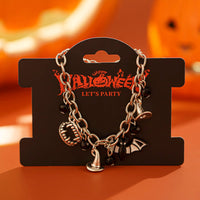 Thumbnail for Halloween Crystal Tassel Bat Spider Fangs Pendant Bracelet