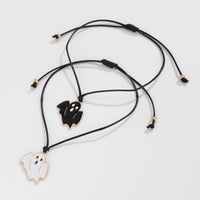 Thumbnail for Halloween Cute Ghost Pendant Wax Cord Bracelet Set - ArtGalleryZen