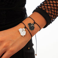 Thumbnail for Halloween Cute Ghost Pendant Wax Cord Bracelet Set