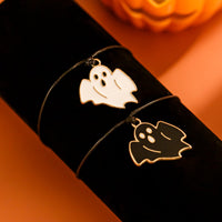 Thumbnail for Halloween Cute Ghost Pendant Wax Cord Bracelet Set