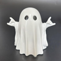 Thumbnail for Halloween Cute Middle Finger Ghost Light Up Statue - ArtGalleryZen