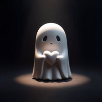 Thumbnail for Halloween Cute Middle Finger Ghost Light Up Statue - ArtGalleryZen