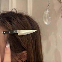 Thumbnail for Halloween Funny Knife Shape Hair Clip - ArtGalleryZen