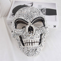 Thumbnail for Halloween Glitter Rhinestone Skull Mask - ArtGalleryZen