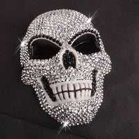 Thumbnail for Halloween Glitter Rhinestone Skull Mask - ArtGalleryZen