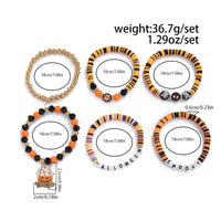 Thumbnail for Halloween Layered Pumpkin Ghost Spider Man Charm Strench Bracelet Set - ArtGalleryZen
