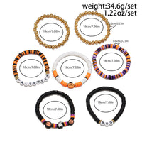 Thumbnail for Halloween Layered Pumpkin Ghost Spider Man Charm Strench Bracelet Set - ArtGalleryZen