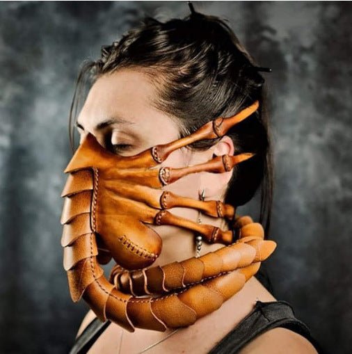 Halloween Scorpion Alien Xenomorph Hugger Face Mask - ArtGalleryZen