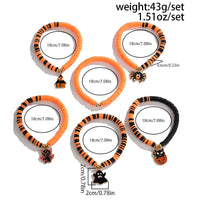 Thumbnail for Halloween Theme Layered Ghost Spider Pumpkin Kitten Charm Strench Bracelet Set - ArtGalleryZen