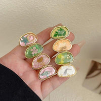 Thumbnail for Handmade Baroque Sweet Floral Amber Hair Clip - ArtGalleryZen