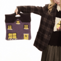 Thumbnail for Handmade Cottage Knitted Tote Bag - ArtGalleryZen