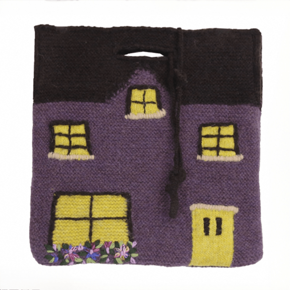 Handmade Cottage Knitted Tote Bag - ArtGalleryZen