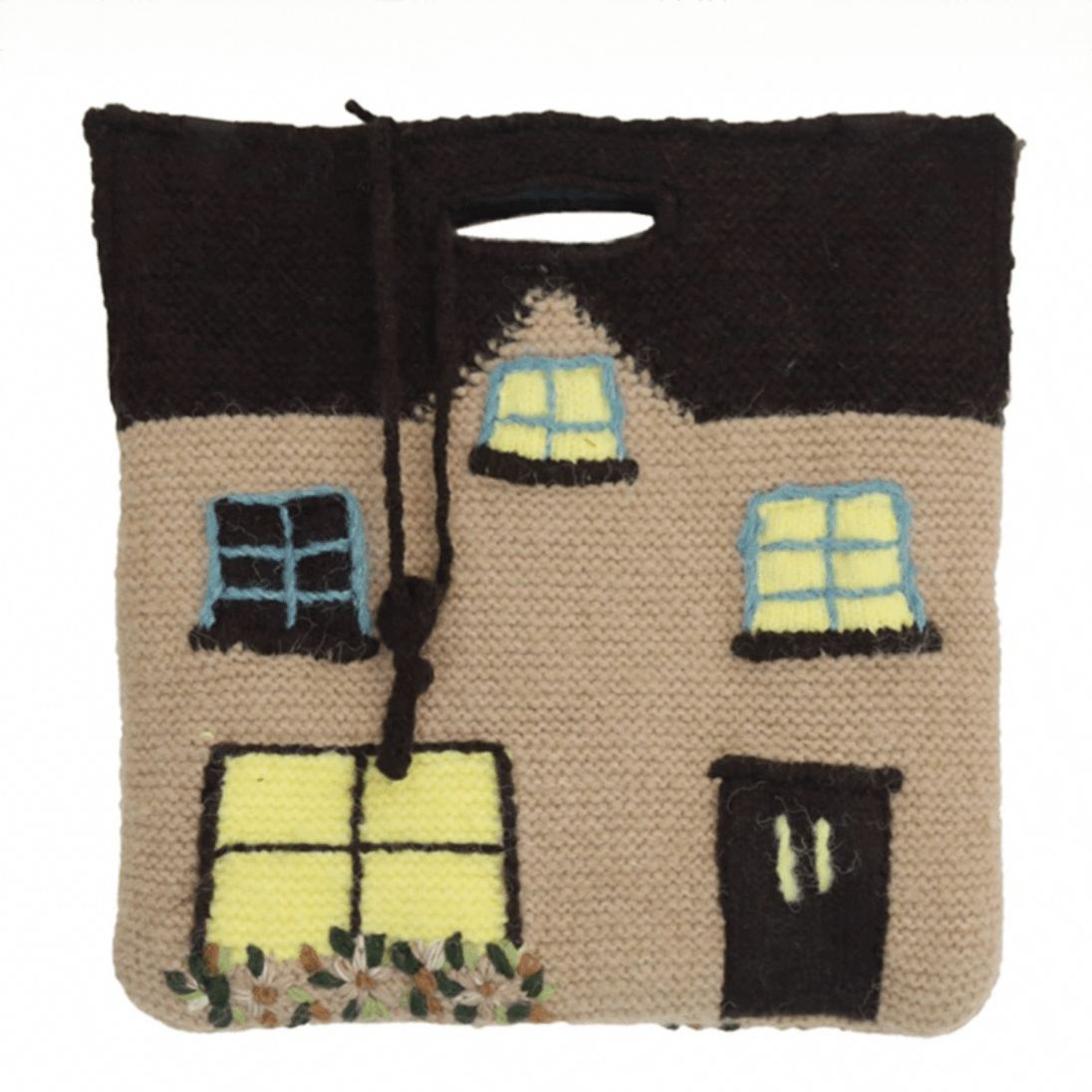 Handmade Cottage Knitted Tote Bag - ArtGalleryZen