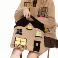 Thumbnail for Handmade Cottage Knitted Tote Bag - ArtGalleryZen