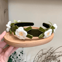 Thumbnail for Handmade Crochet Flower Hair Band - ArtGalleryZen