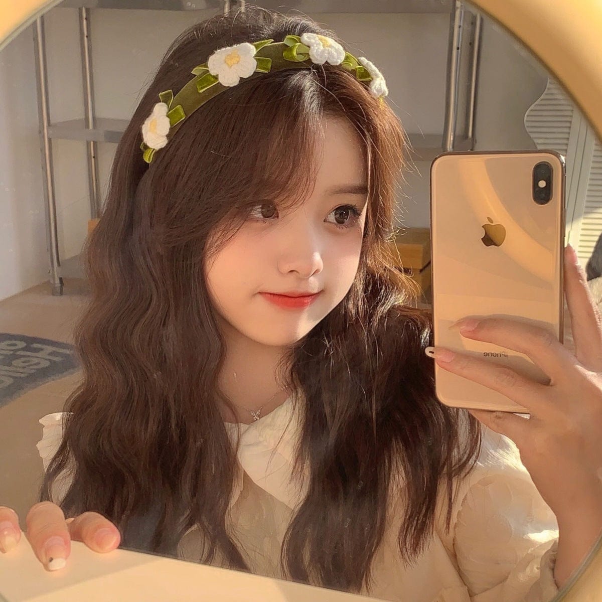 Handmade Crochet Flower Hair Band - ArtGalleryZen