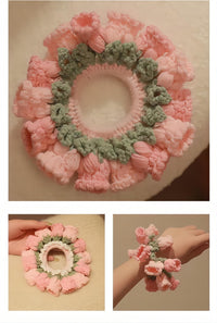 Thumbnail for Handmade Crochet Lily Of The Valley Chignon Hair Band - ArtGalleryZen