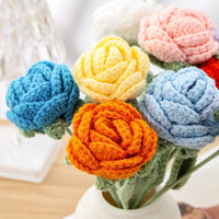 Thumbnail for Handmade Crochet Rose Flower - ArtGalleryZen
