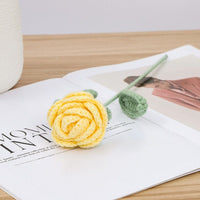 Thumbnail for Handmade Crochet Rose Flower - ArtGalleryZen