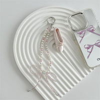 Thumbnail for Handmade Crystal Seed Bead Pearl Dance Theatrical Phone Strap - ArtGalleryZen