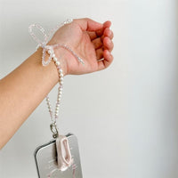 Thumbnail for Handmade Crystal Seed Bead Pearl Dance Theatrical Phone Strap - ArtGalleryZen