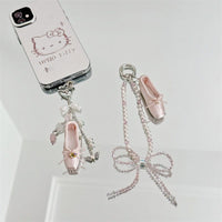 Thumbnail for Handmade Crystal Seed Bead Pearl Dance Theatrical Phone Strap - ArtGalleryZen