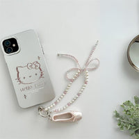 Thumbnail for Handmade Crystal Seed Bead Pearl Dance Theatrical Phone Strap - ArtGalleryZen