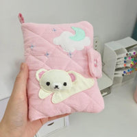 Thumbnail for Handmade Cute Korilakkuma A5 A6 Fabric Binder Cover - ArtGalleryZen