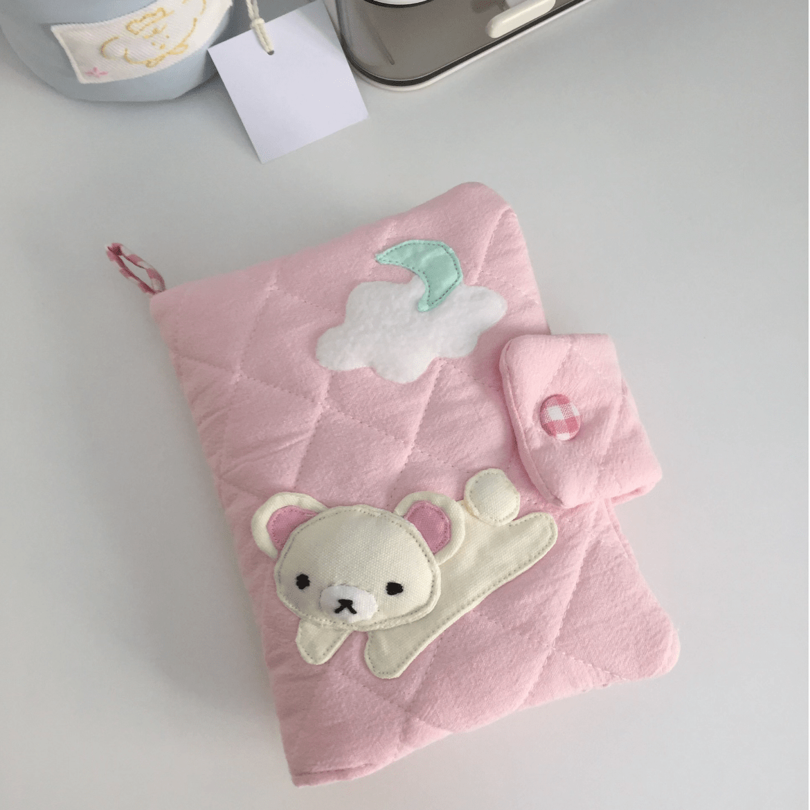 Handmade Cute Korilakkuma A5 A6 Fabric Binder Cover - ArtGalleryZen