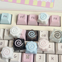 Thumbnail for Handmade Cute Narutomaki DIY Keyboard Accessories Resin Keycap - ArtGalleryZen