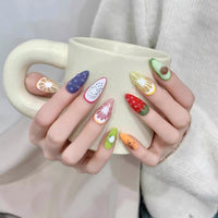 Thumbnail for Handmade Fruit Party 3D Press on Nails False Nail - ArtGalleryZen