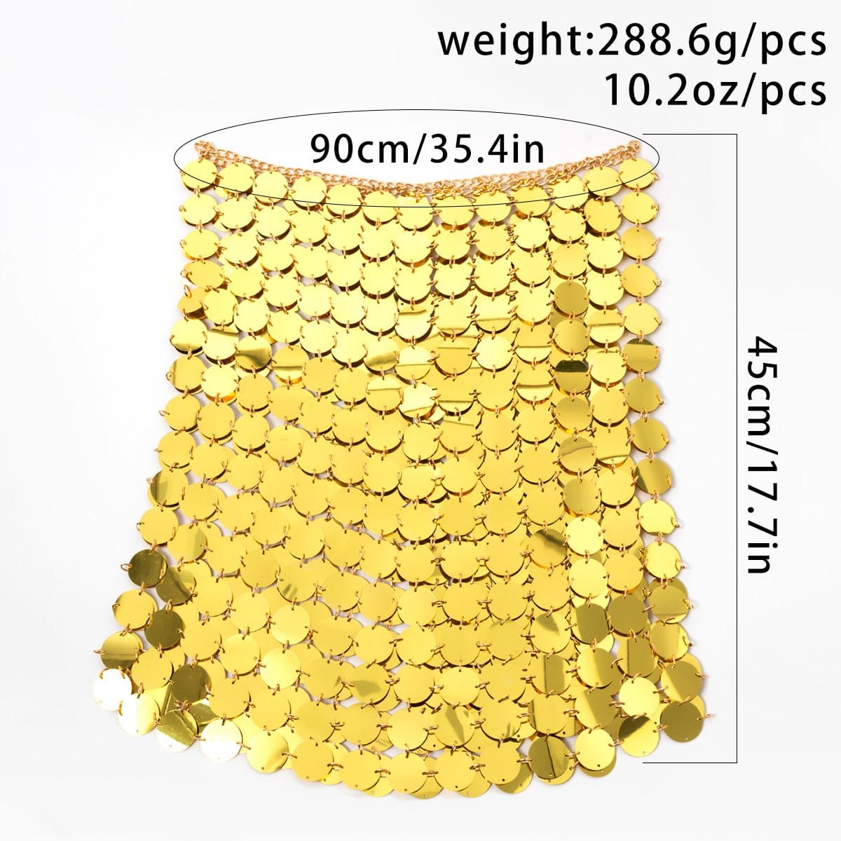 Handmade Glitter Mirror Sequins Patchwork Strappy Nightclub Split Skirt - ArtGalleryZen